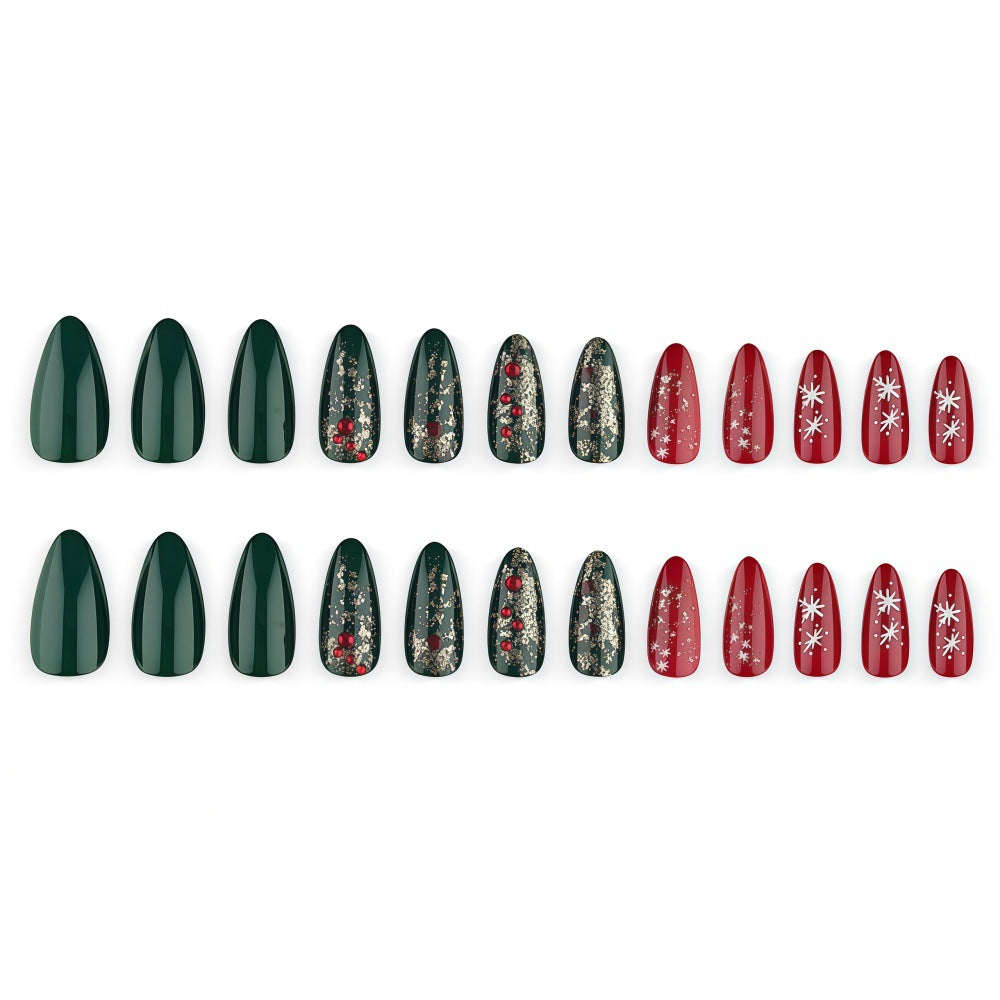 Artificial nails in festive Christmas design Kalsten 1787298787