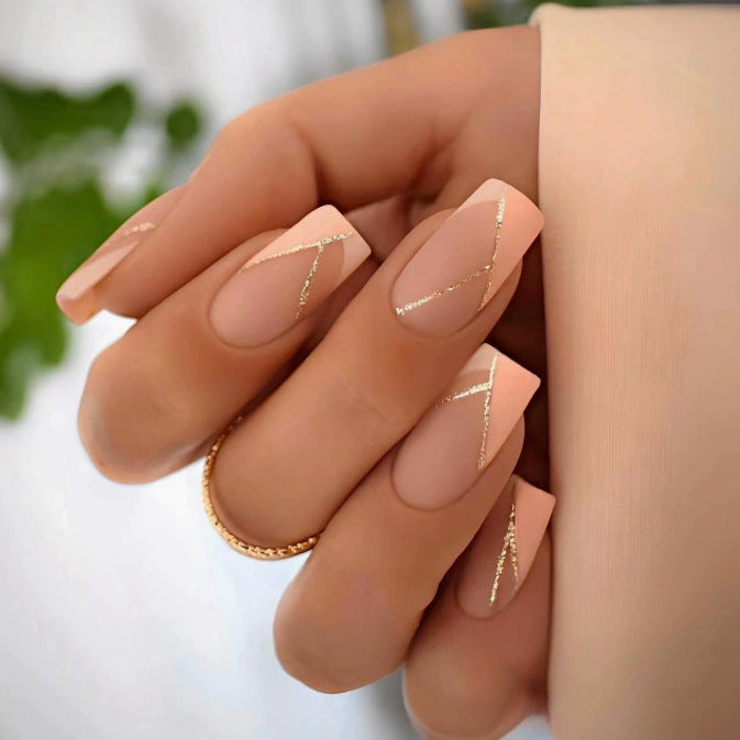 Elegant French Tip Acrylic Nail Art Kalsten