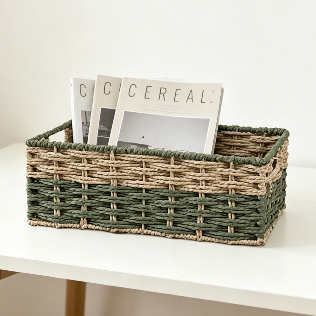 Handcrafted storage basket in natural design Kalsten