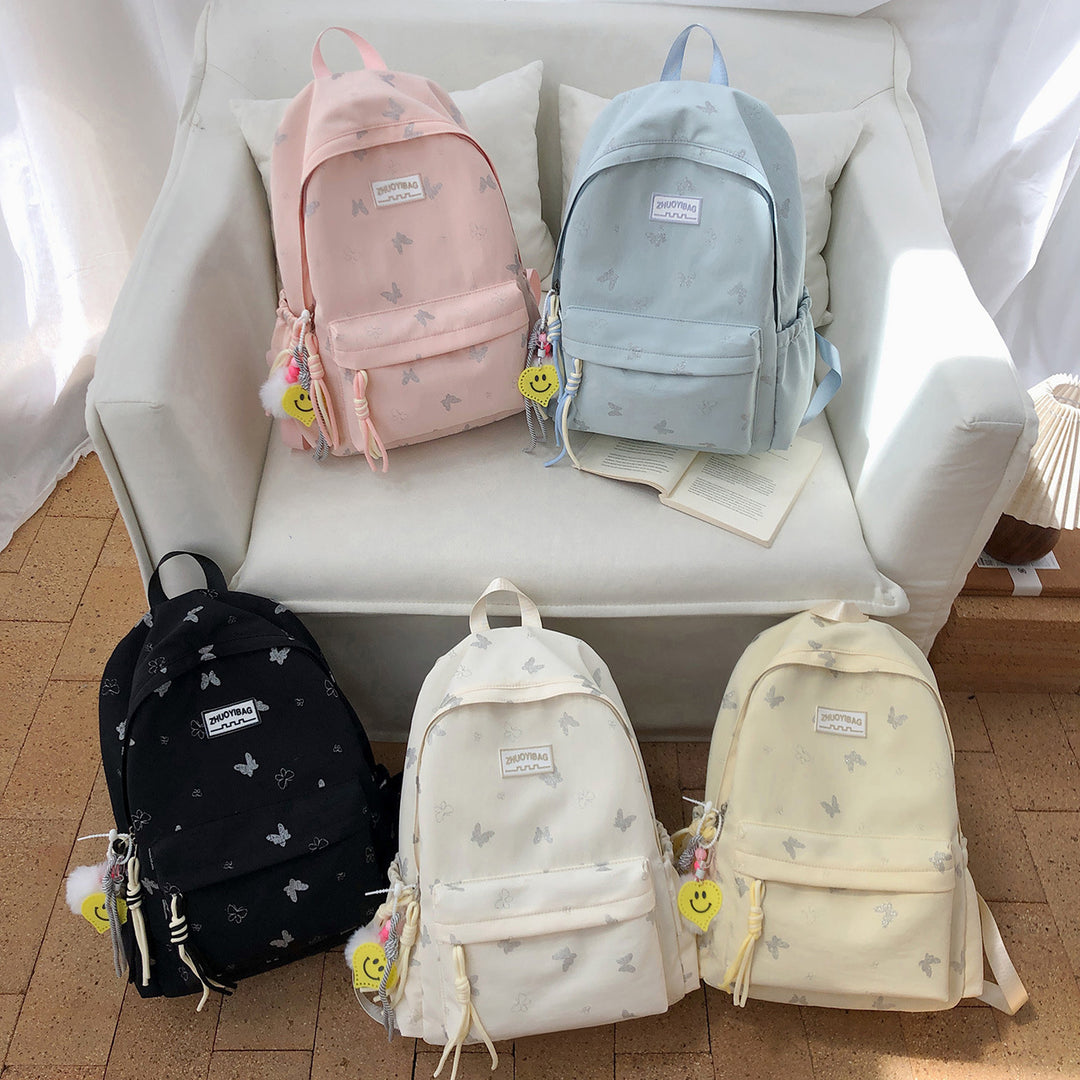 Butterfly Print Casual Backpack Kalsten