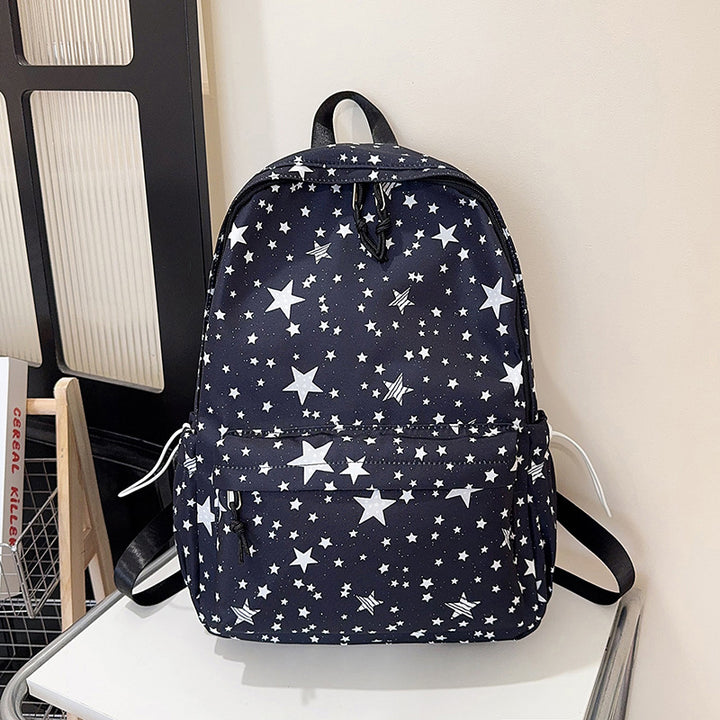 Star Print Spacious Backpack Kalsten