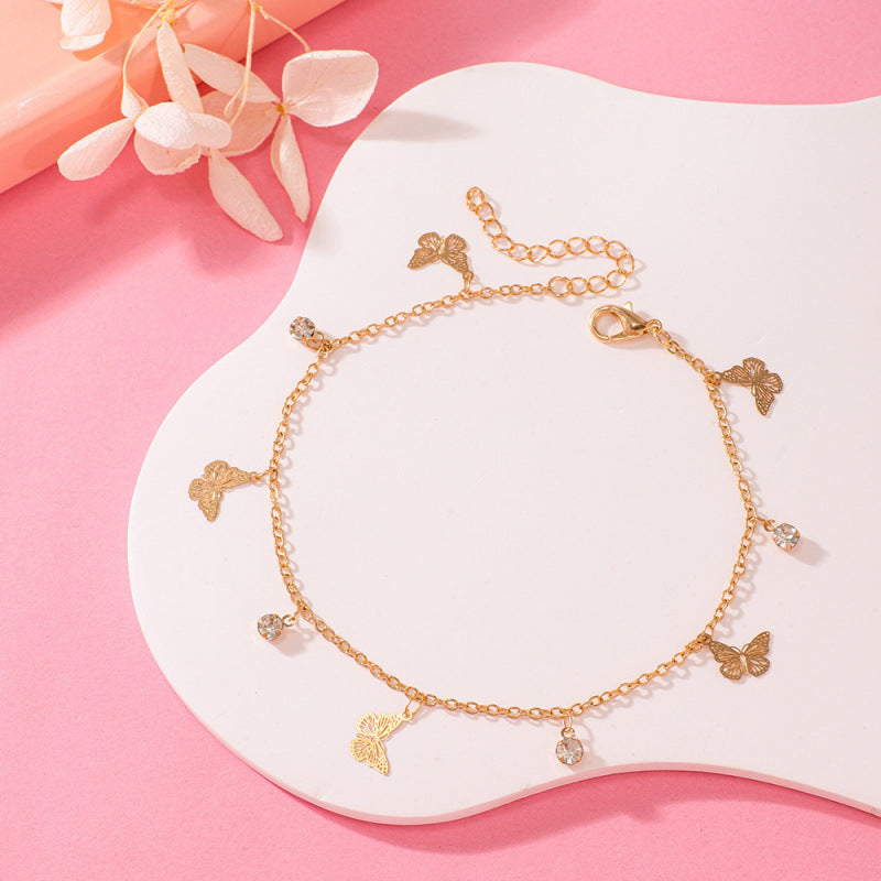 Butterfly Charm Anklet Kalsten