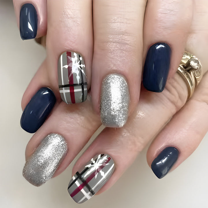 Elegant Textured Press-On Nails Kalsten