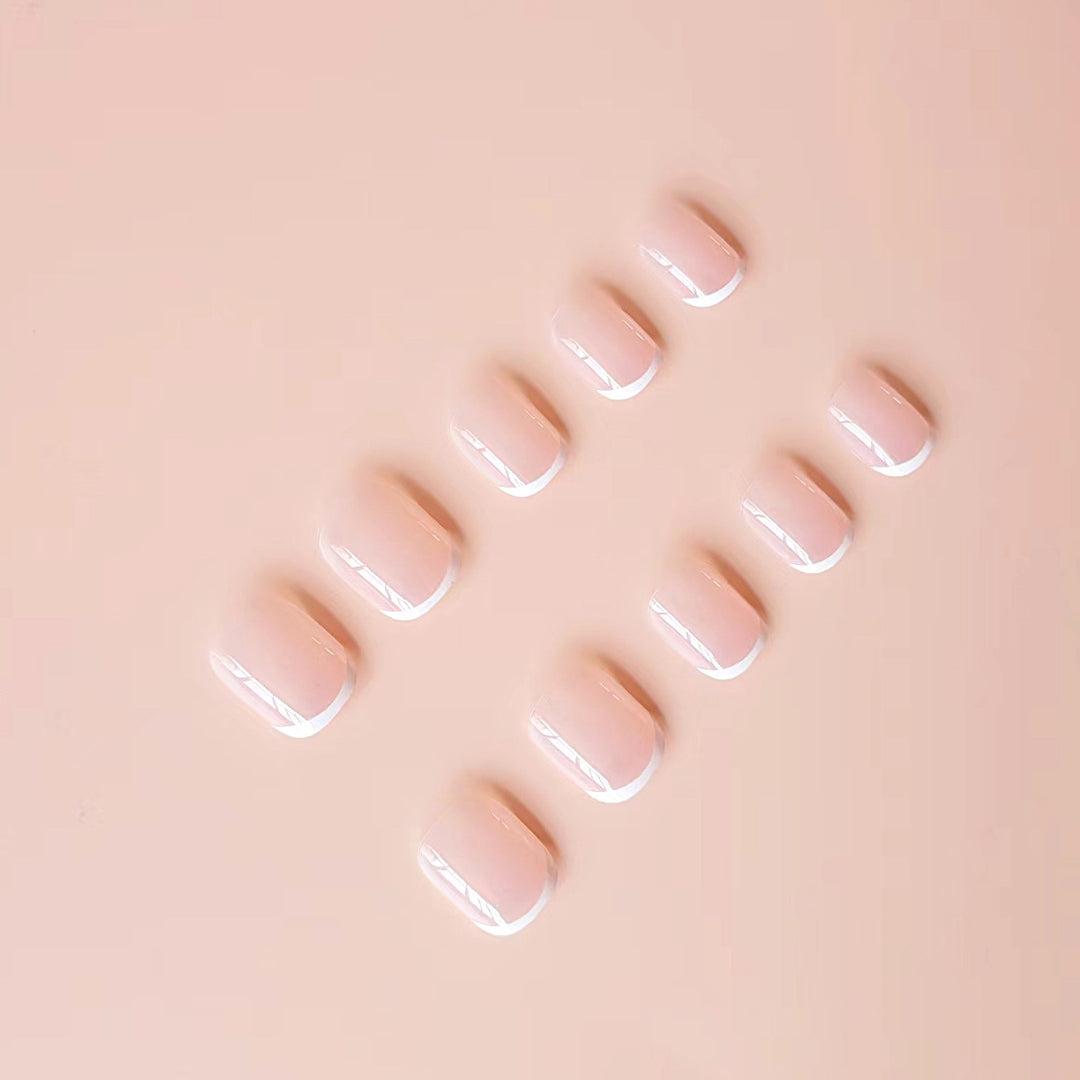 Nail art set with elegant French design Kalsten
