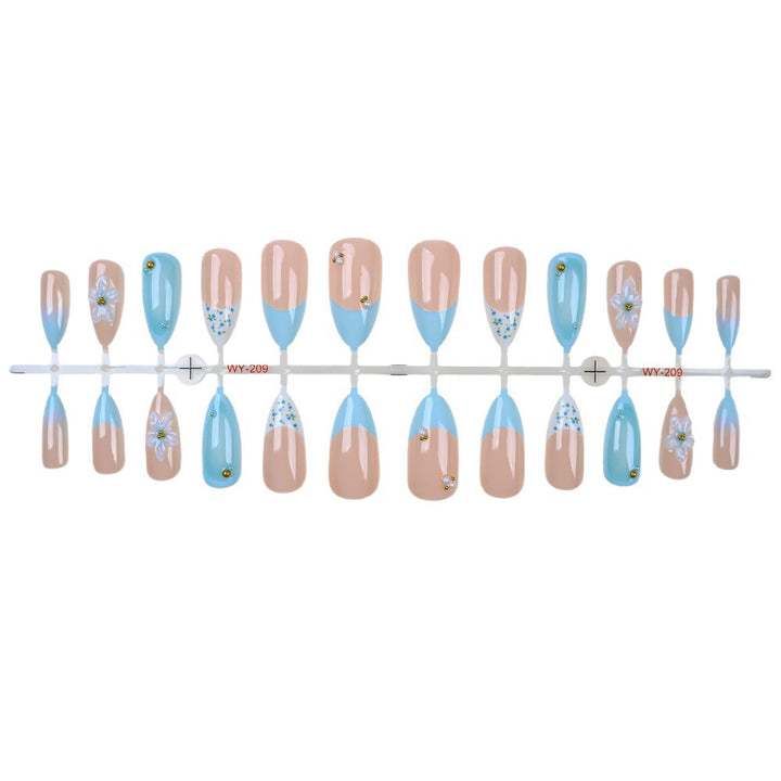 Glamorous Floral-Accent Press-On Nail Set Kalsten