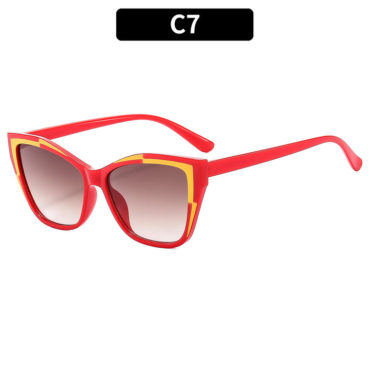 Stylish Geometric Cat-Eye Sunglasses