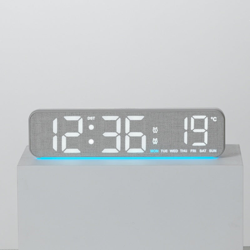 Digital Wood LED Alarm Clock with Temperature and Calendar Function Kalsten