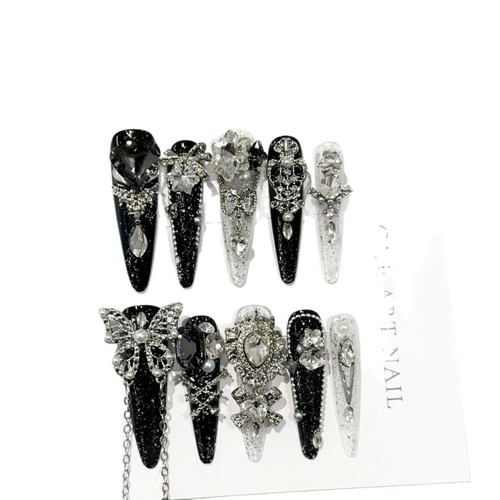 Decorative Rhinestone Hair Clip Set