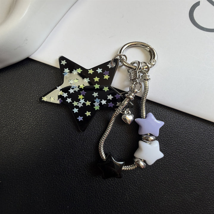 Star-Themed Charm Keychain Kalsten