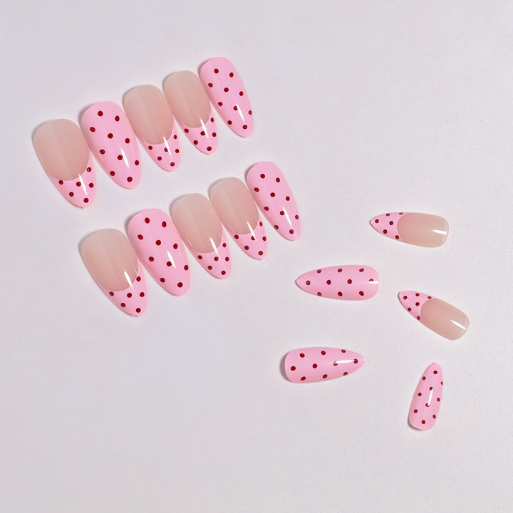 Artistic Polka Dot Press-On Nail Design Kalsten