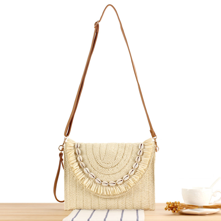 Stylish handbag with fringed shell decoration Kalsten
