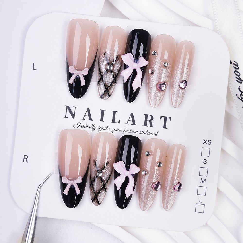 Floral and Butterfly Design Press-On Nails Kalsten