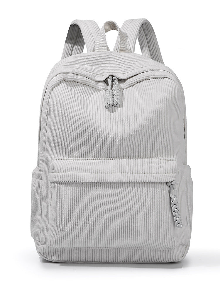 Textured Fabric Multi-Compartment Backpack Kalsten