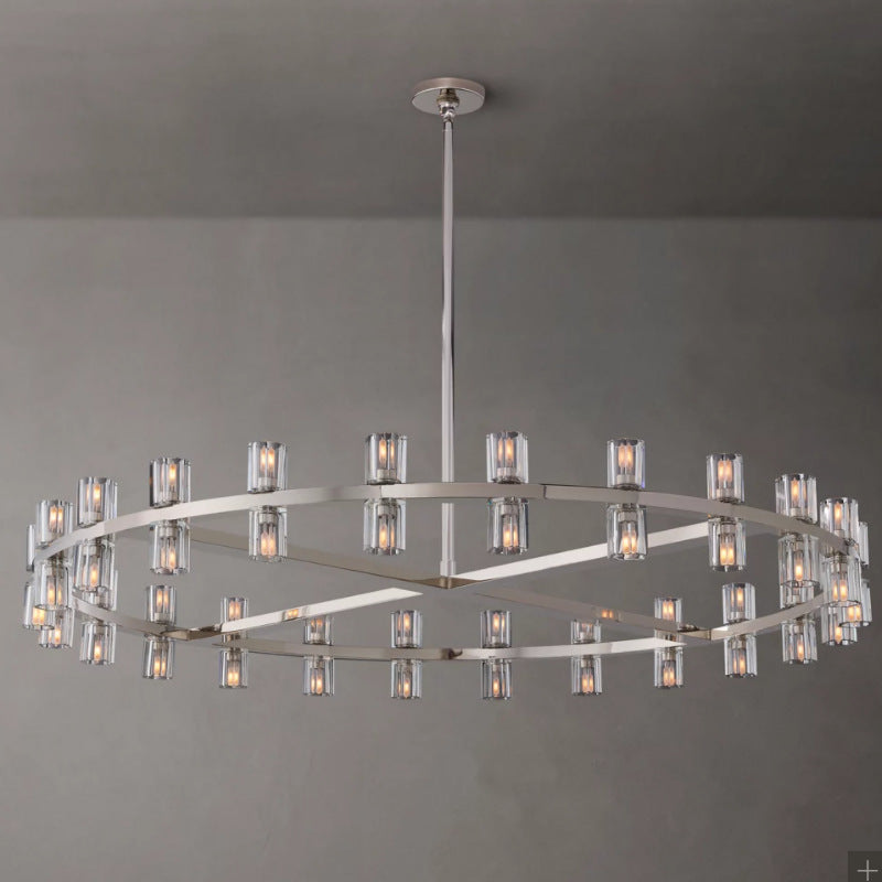 Modern Crystal Circle Chandelier