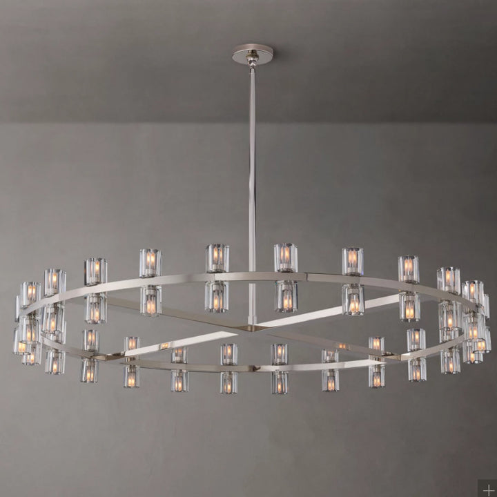 Modern Crystal Circle Chandelier