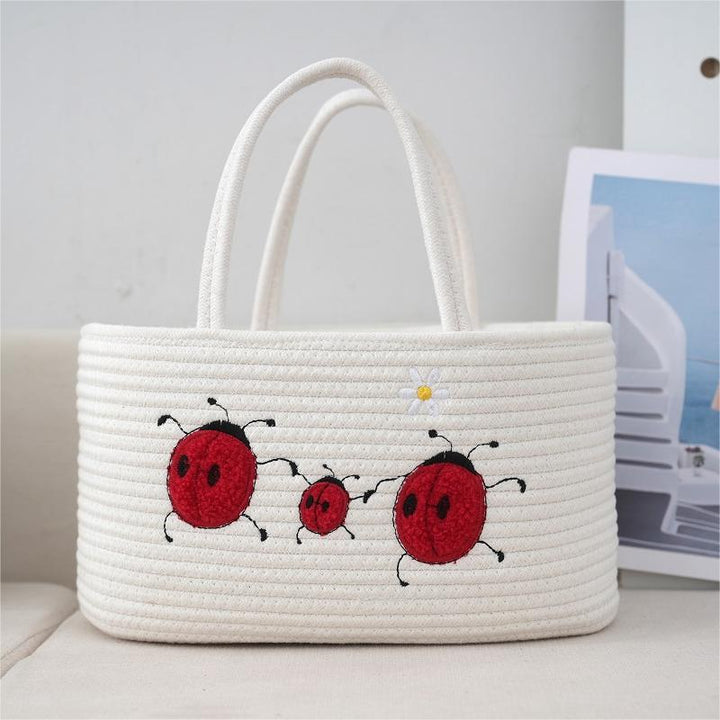 Handcrafted cotton basket Kalsten