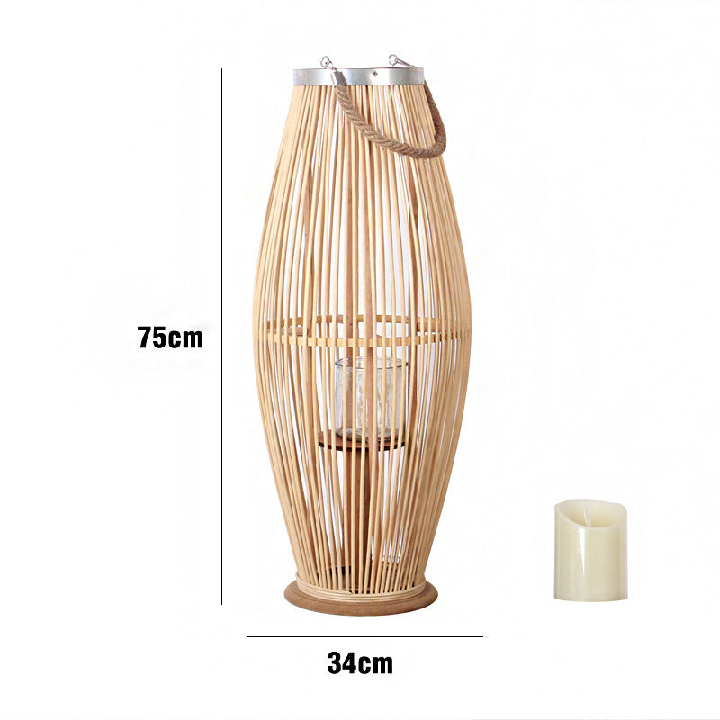 Elegant Rattan Lantern Kalsten