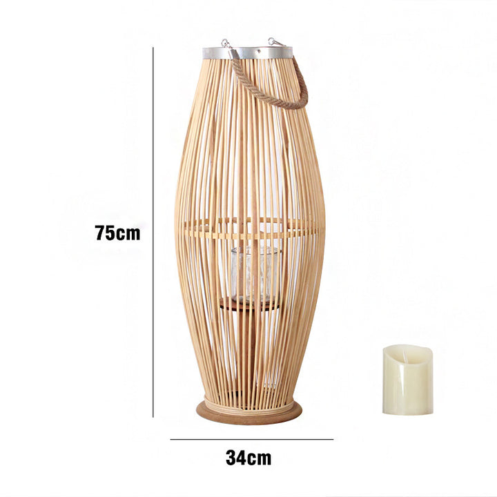 Elegant Rattan Lantern Kalsten