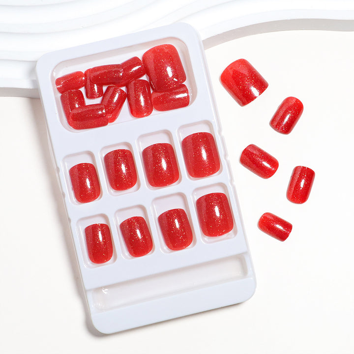Glittery Press-On Toenail Set Kalsten