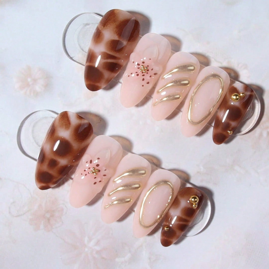 Exquisite 3D Floral Design Nail Set Kalsten