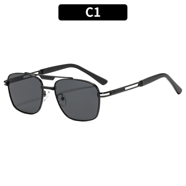 Elegant Geometric Square Frame Sunglasses