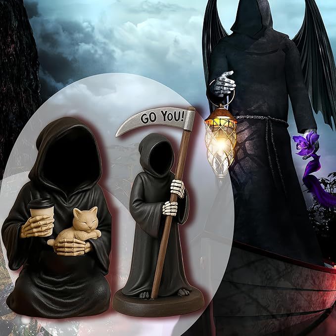 Emotional Support Grim Reaper Figurine Kalsten