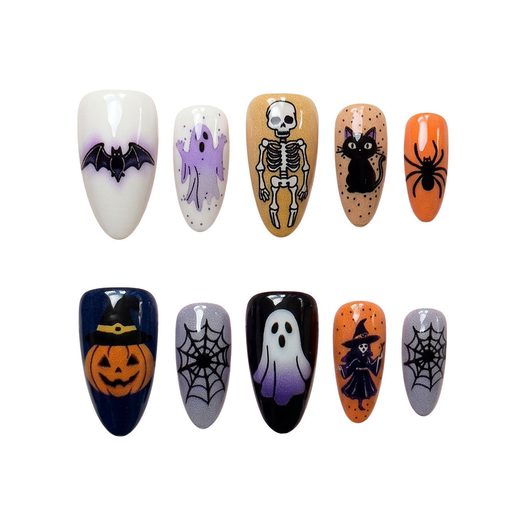 Halloween-Themed Press-On Nails