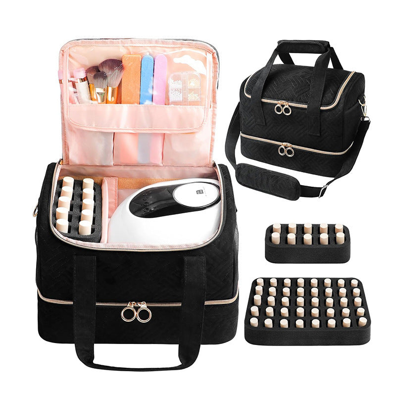 Multifunctional Cosmetic Organizer Bag with Removable Compartments Kalsten