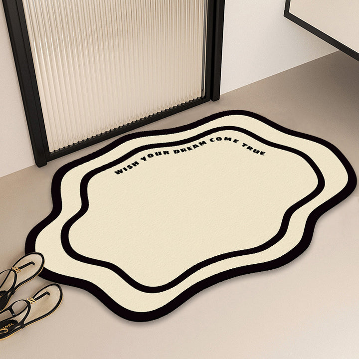 Artistic Abstract Checkered Area Mat
