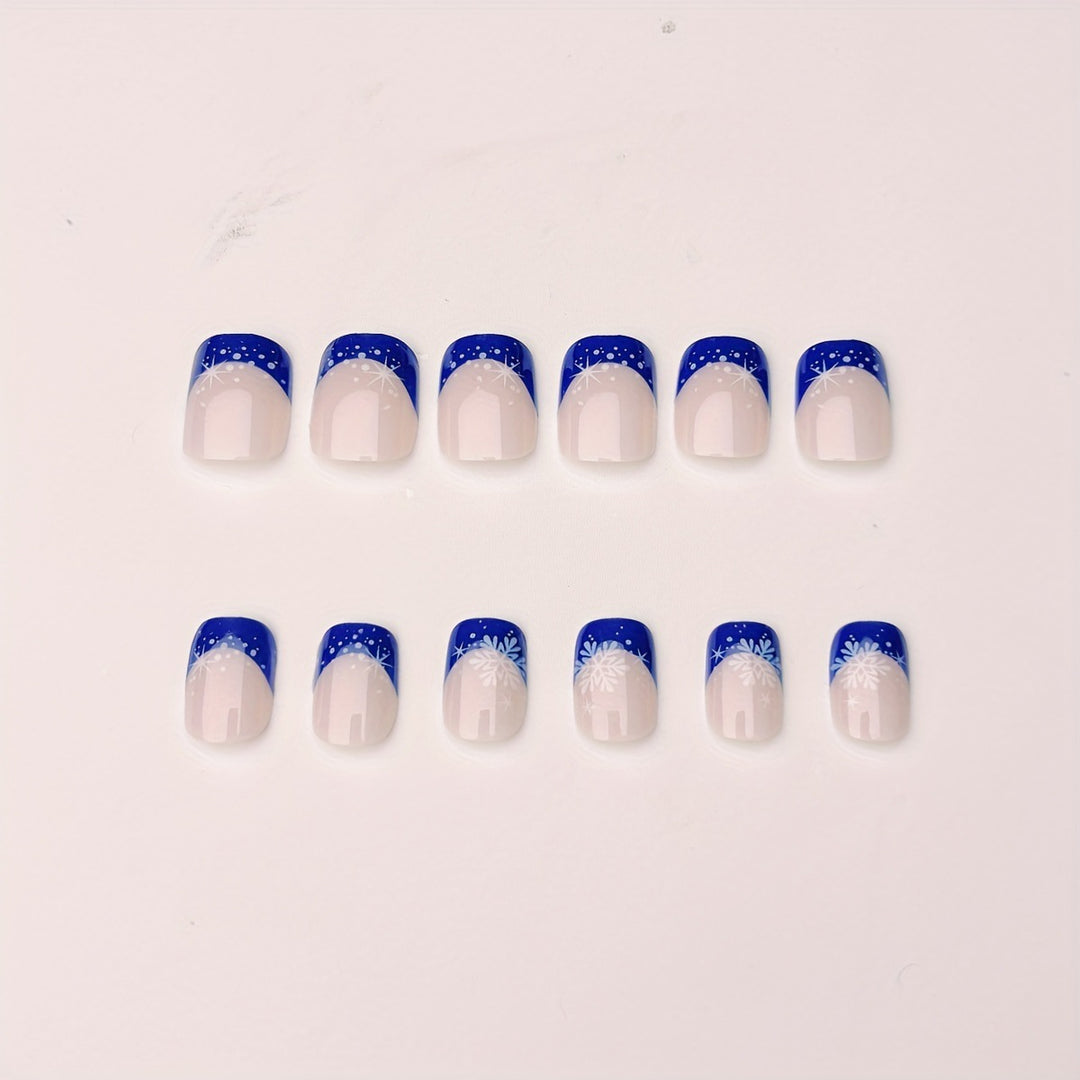 Winter-Themed Frosted Nail Art Kalsten