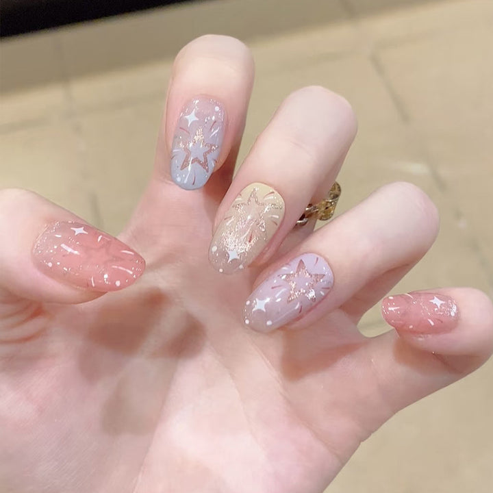 Decorative Glittery Press-On Nail Tips Kalsten