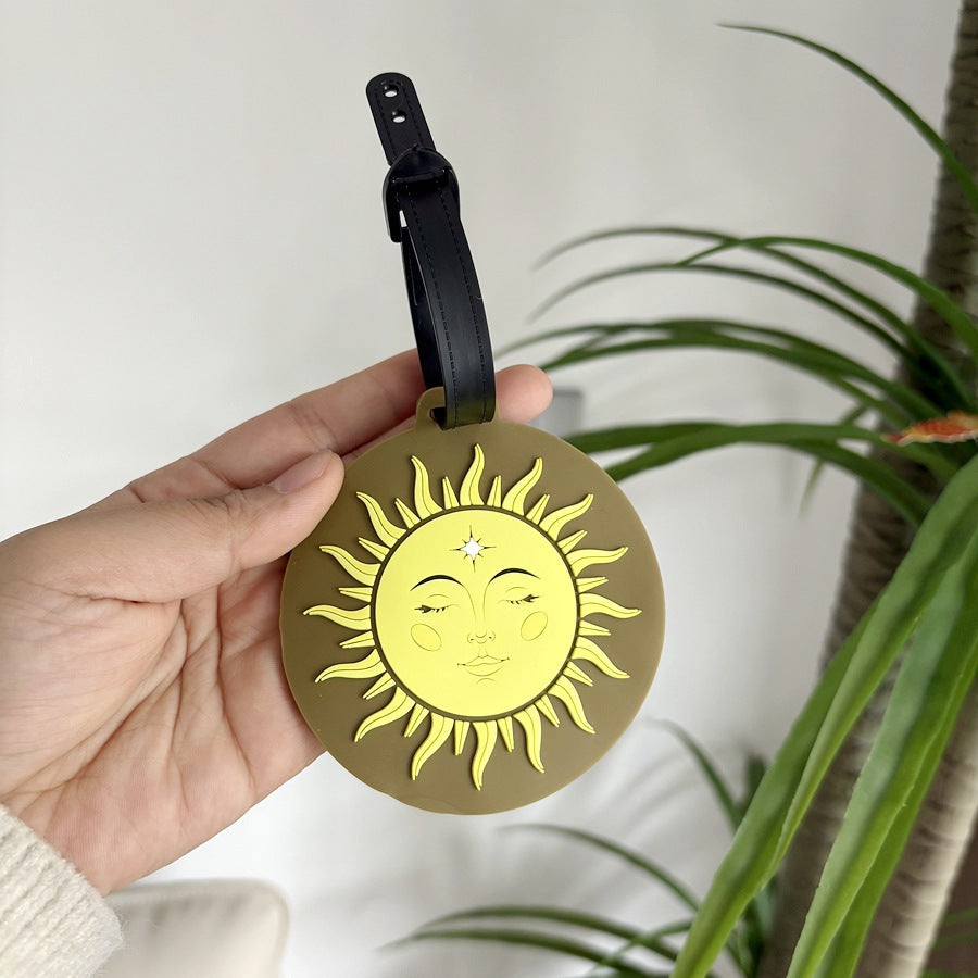 Whimsical Sun-Themed Luggage Tag Kalsten