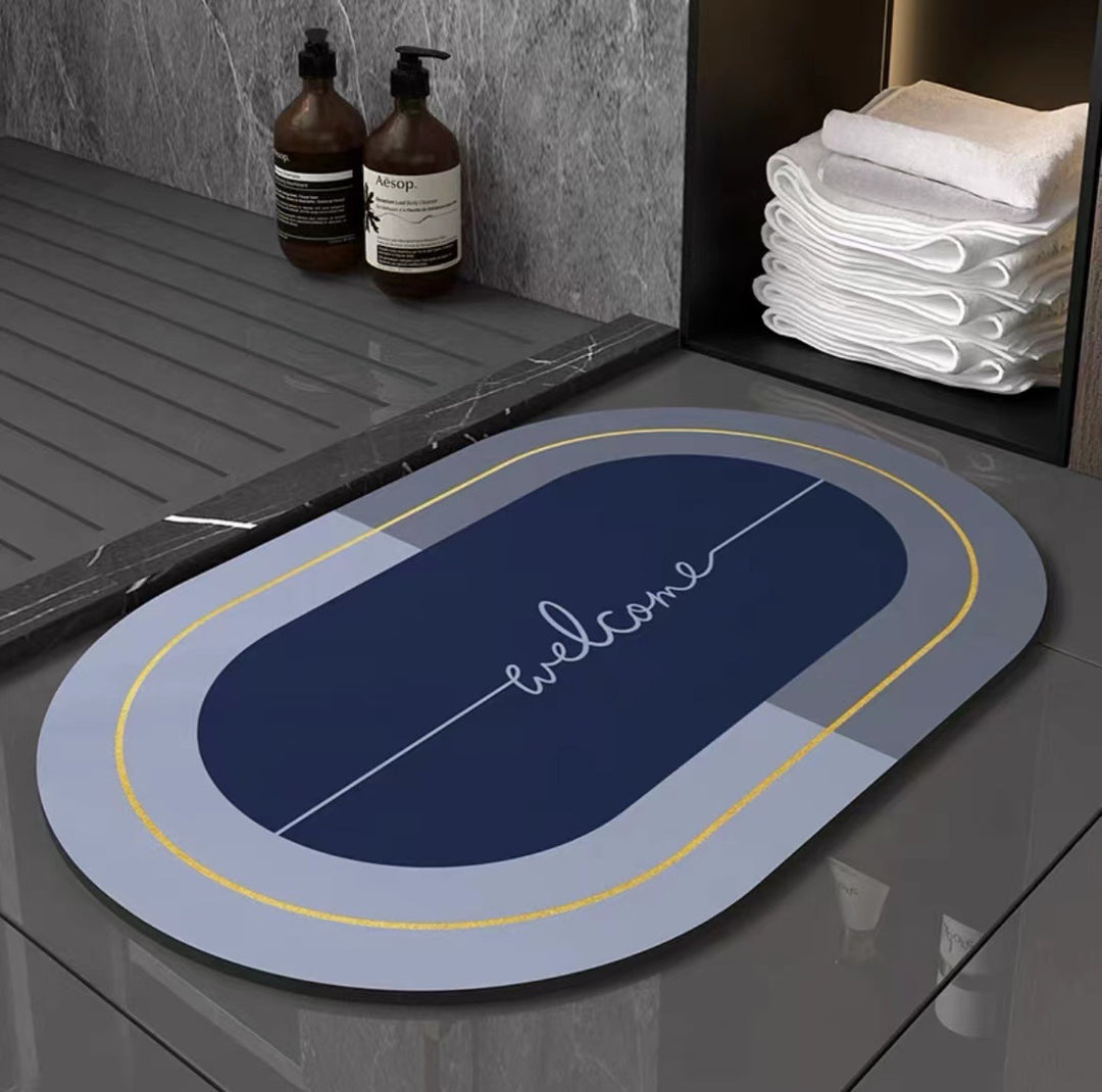 Elegant Oval Welcome Mat