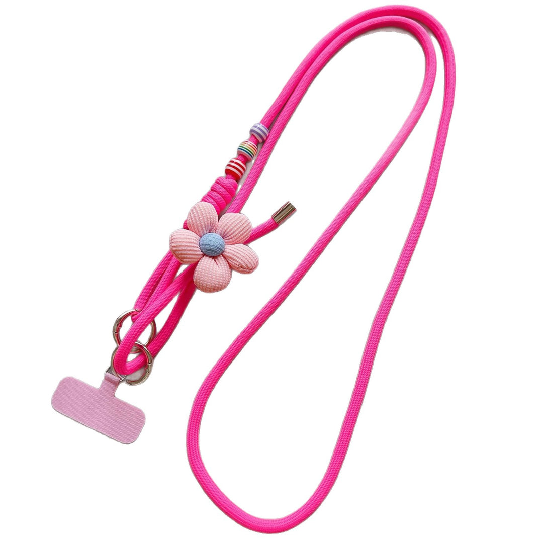 Decorative Flower Charm Phone Lanyard Kalsten