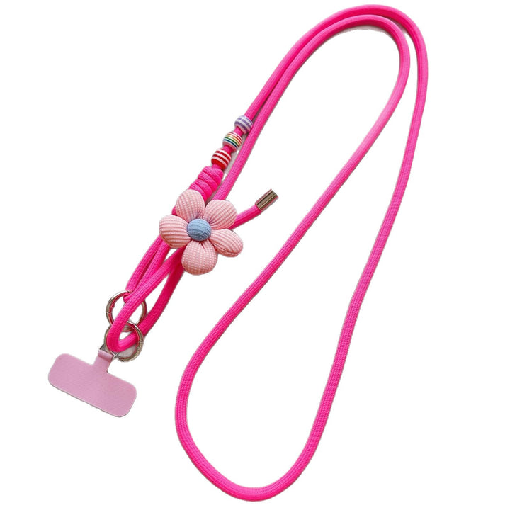 Decorative Flower Charm Phone Lanyard Kalsten