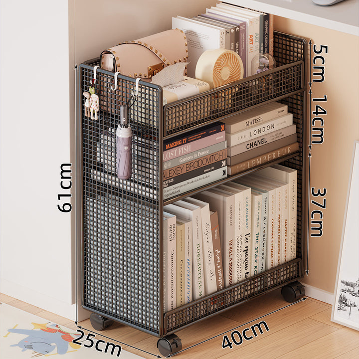 Wire Mesh Bookshelf Organizer Kalsten