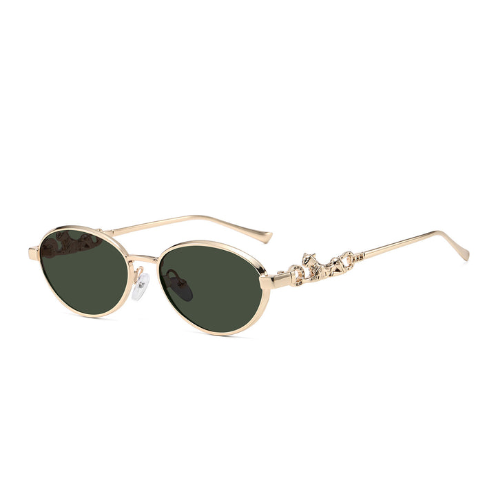 Decorative Oval Frame Sunglasses Kalsten