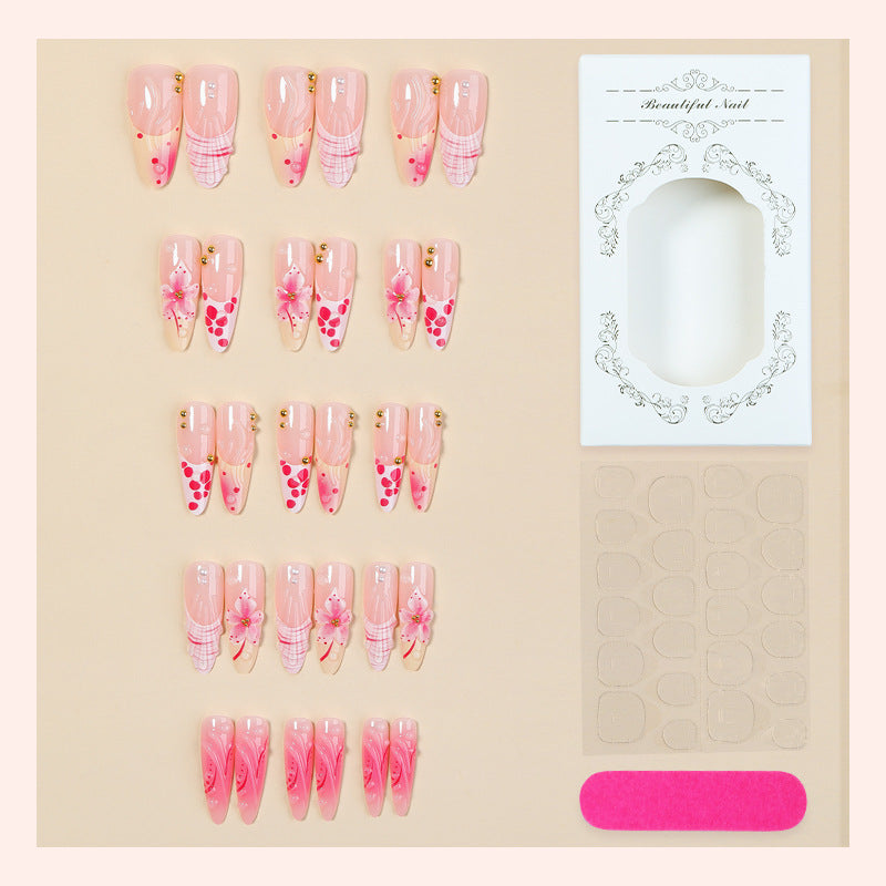 Artistic Floral Inspired Press-On Nail Set kalsten