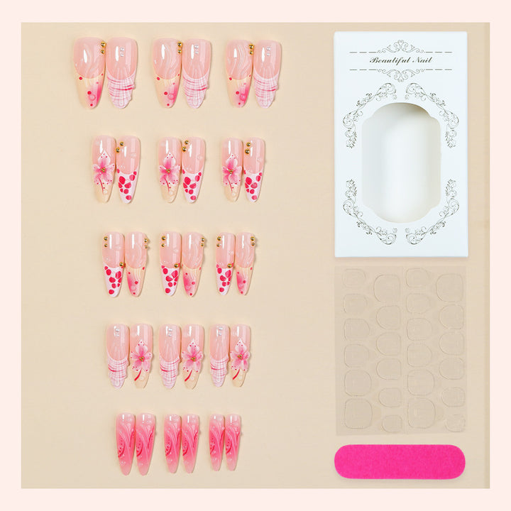Artistic Floral Inspired Press-On Nail Set kalsten