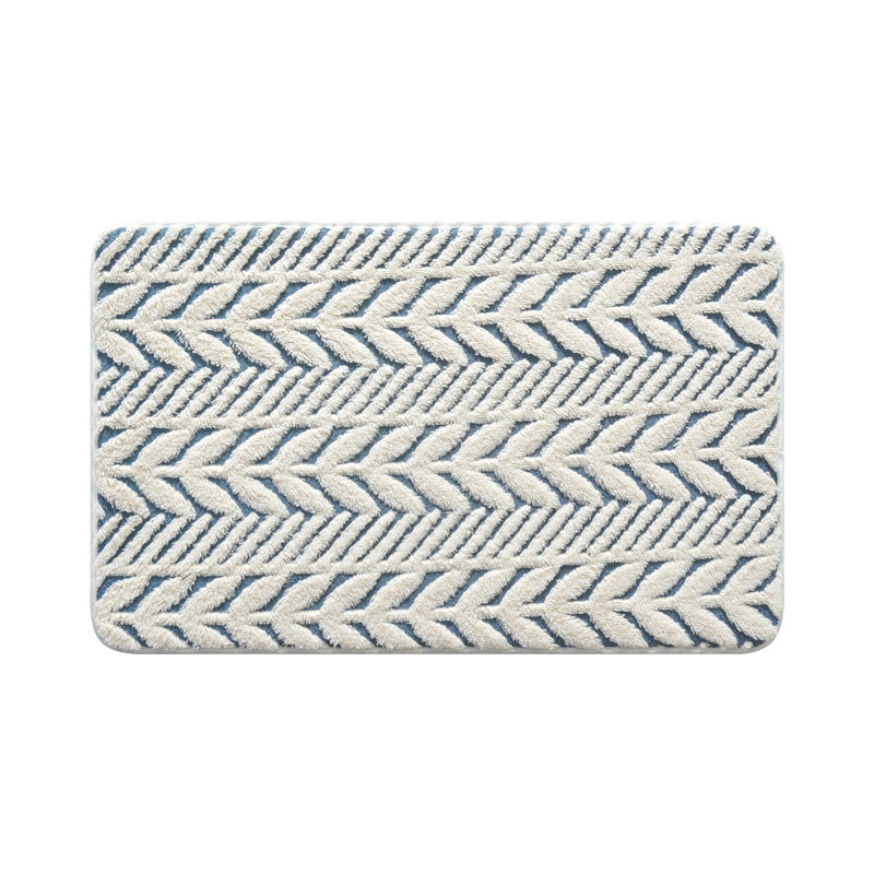 Soft and Cozy Herringbone Bath Mat Kalsten