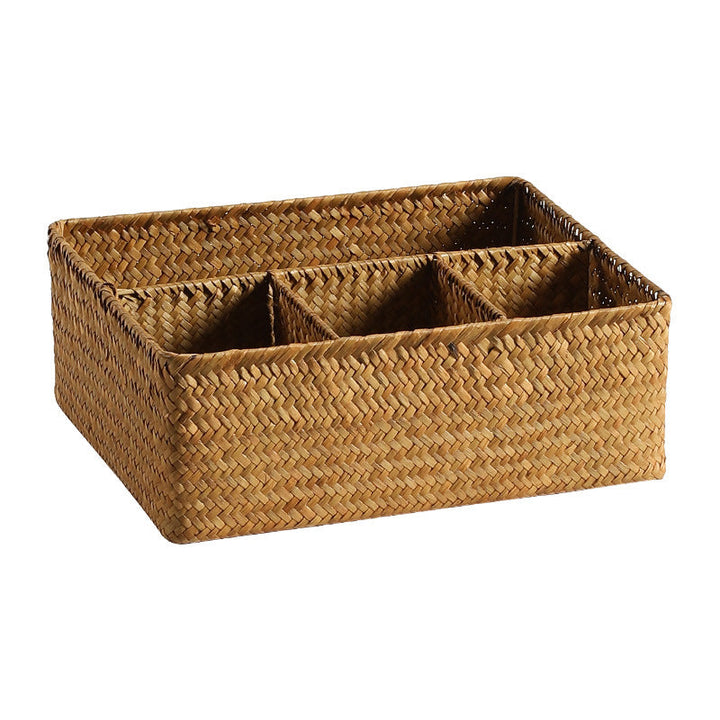 Multi-Compartment Woven Organizer Basket Kalsten