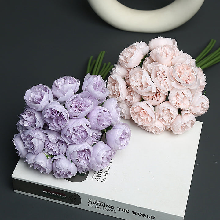 Realistic Faux Flower Bouquet