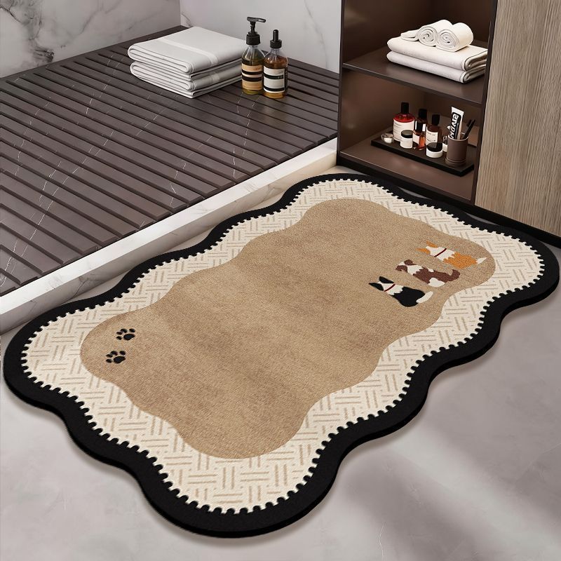 Decorative Pet-Themed Bath Mat Kalsten