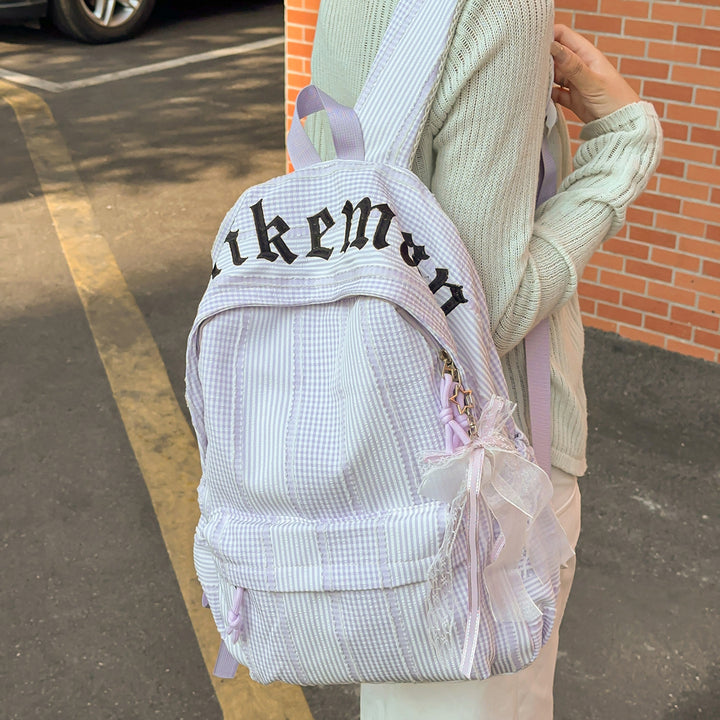 Stylish Checkered Backpack Kalsten