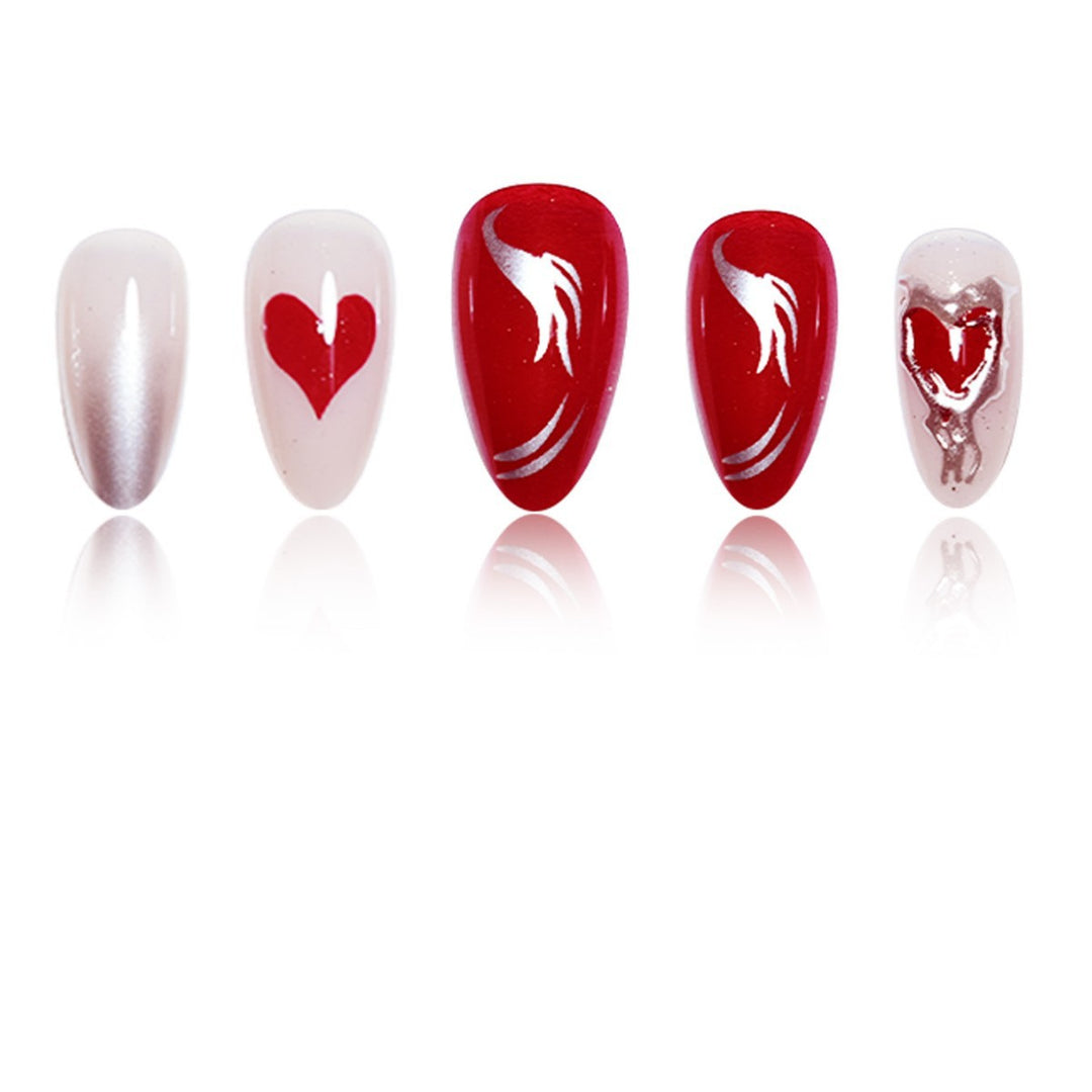 Elaborate Decorative Press-On Nail Extensions Kalsten