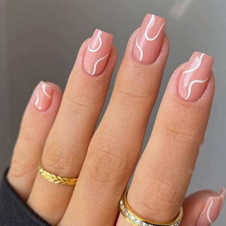 Artistic Wave Design Nail Art Kalsten