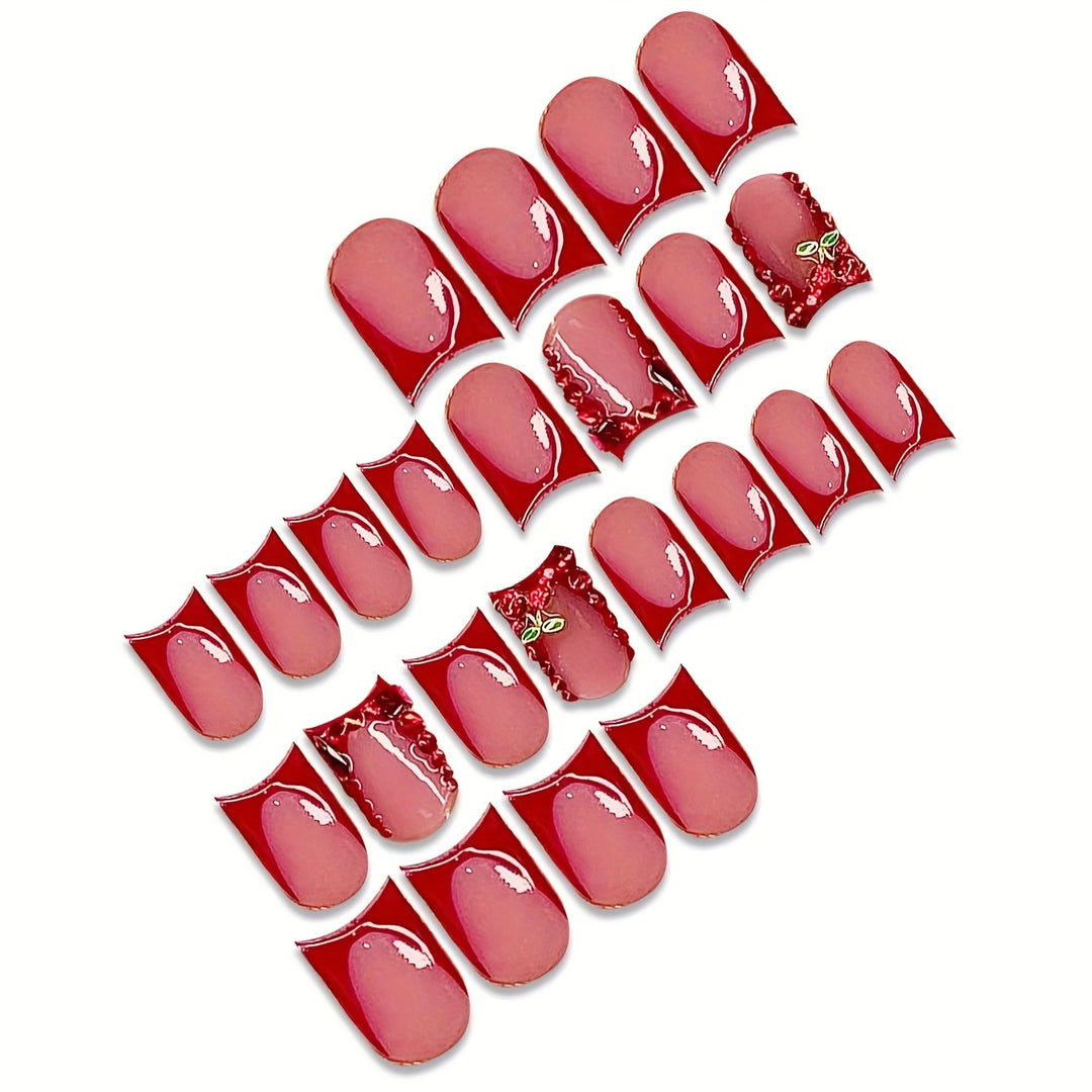 Ornate Floral Press-On Nail Extensions Kalsten