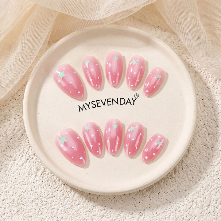 Decorative Star-Designed Press-On Nail Set Kalsten
