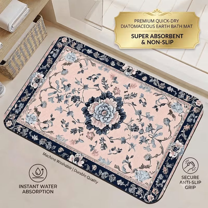 Quick-Dry Diatomaceous Earth Bath Mat Kalsten