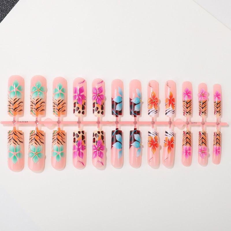 Floral Art Press-On Nail Tips Kalsten